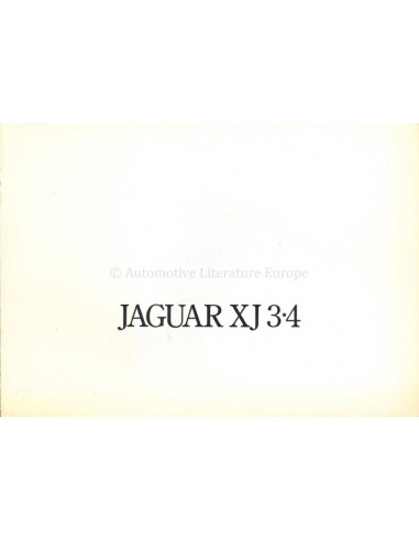 1975 JAGUAR XJ 3.4 PROSPEKT NIEDERLÄNDISCH