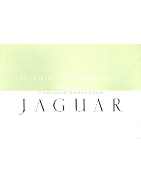 1953 JAGUAR XK 120 BROCHURE ENGELS