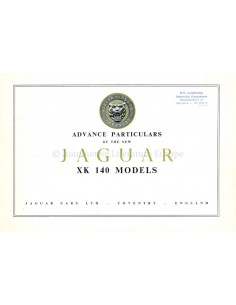 1953 JAGUAR XK 140 PROSPEKT ENGLISCH