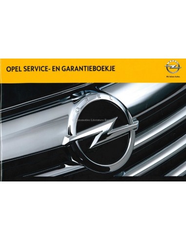 2012 OPEL WARTUNG UND GARANTIEHEFT HANDBUCH NIEDERLÄNDISCH