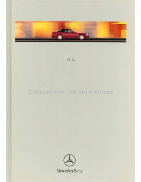 1998 MERCEDES BENZ SL HARDCOVER BROCHURE NEDERLANDS