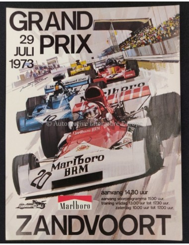 1973 GRAND PRIX ZANDVOORT ORIGINELE POSTER