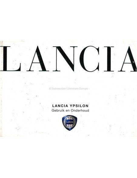 2003 LANCIA YPSILON OWNERS MANUAL DUTCH