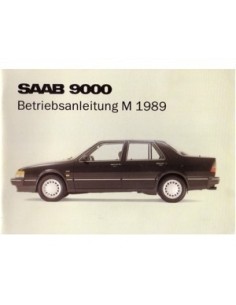 1989 SAAB 9000 CD INSTRUCTIEBOEKJE DUITS