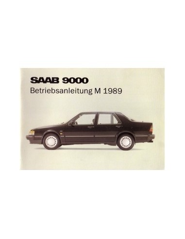 1989 SAAB 9000 CD INSTRUCTIEBOEKJE DUITS