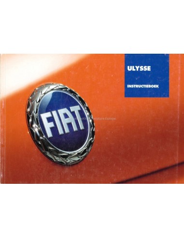 2002 FIAT ULYSSE OWNERS MANUAL HANDBOOK DUTCH