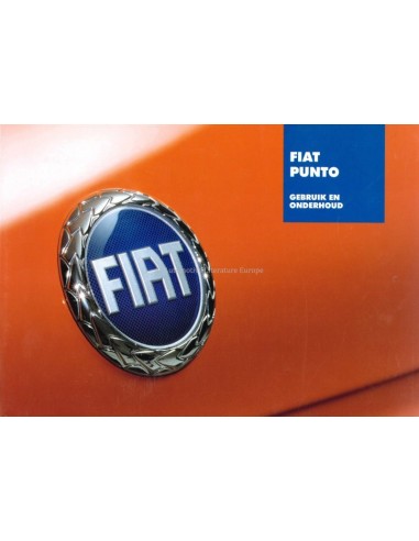 2003 FIAT PUNTO INSTRUCTIEBOEKJE NEDERLANDS