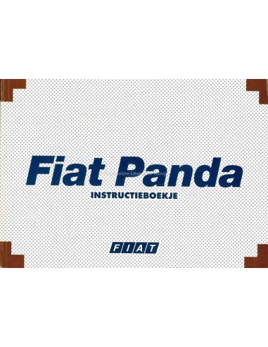 1999 FIAT PANDA INSTRUCTIEBOEKJE NEDERLANDS