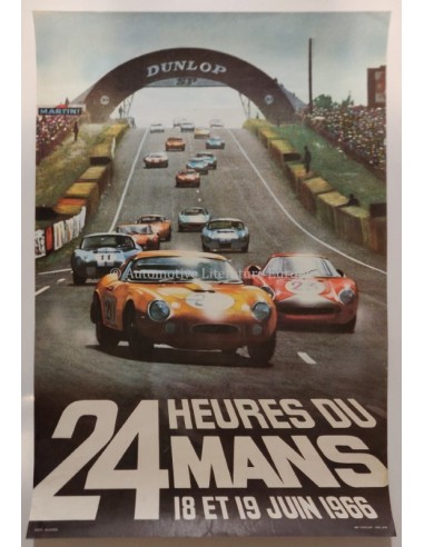 1966 24 HEURES DU MANS ORIGINAL POSTER