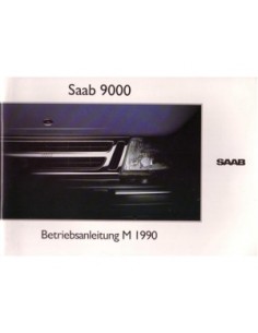 1990 SAAB 9000 INSTRUCTIEBOEKJE DUITS