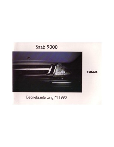 1990 SAAB 9000 INSTRUCTIEBOEKJE DUITS