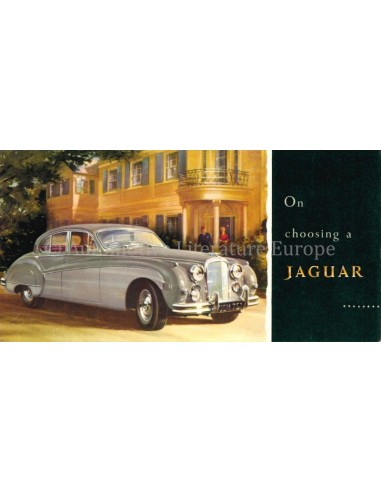 1958 JAGUAR PROGRAMMA BROCHURE ENGELS