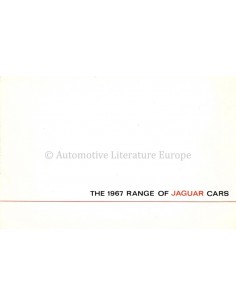 1967 JAGUAR PROGRAMM PROSPEKT ENGLISCH