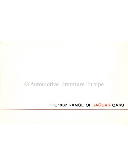 1967 JAGUAR RANGE BROCHURE ENGLISH