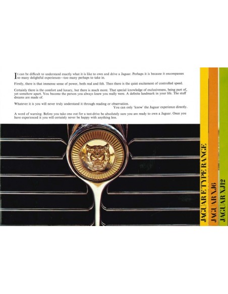 1973 JAGUAR RANGE BROCHURE ENGLISH