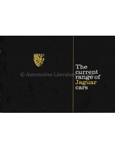 1968 JAGUAR PROGRAMM PROSPEKT ENGLISCH