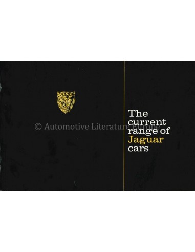 1968 JAGUAR PROGRAMM PROSPEKT ENGLISCH