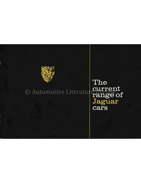 1968 JAGUAR PROGRAMM PROSPEKT ENGLISCH