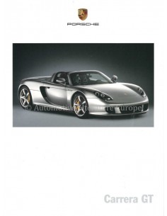 2003 PORSCHE CARRERA GT PROSPEKT ENGLISCH