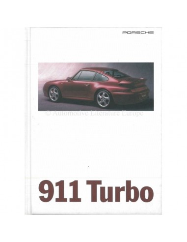 1996 PORSCHE 911 TURBO HARDCOVER PROSPEKT FRANZÖSISCH