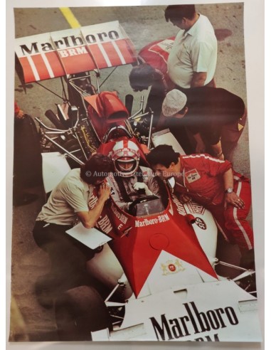1972 GRAND PRIX MONACO MARLBORO BRM ORIGINELE POSTER