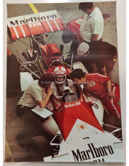 1973 CLAY REGAZZONI MARLBORO BRM ORIGINAL POSTER