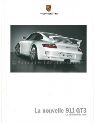 2006 PORSCHE 911 GT3 HARDCOVER PROSPEKT FRANZÖSISCH