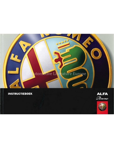2005 ALFA ROMEO BRERA INSTRUCTIEBOEKJE NEDERLANDS