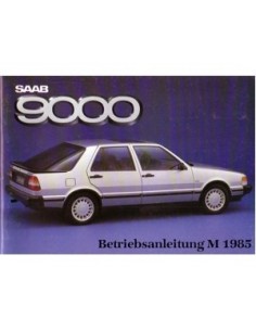 1985 SAAB 9000 INSTRUCTIEBOEKJE DUITS