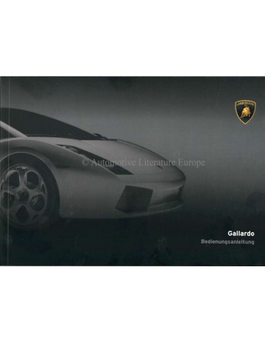 2006 LAMBORGHINI GALLARDO COUPE BETRIEBSANLEITUNG DEUTSCH