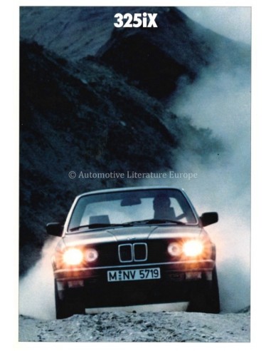 1987 BMW 3 SERIE 325IX BROCHURE NEDERLANDS
