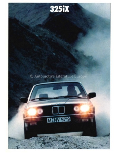 1987 BMW 3 SERIES 325IX BROCHURE DUTCH
