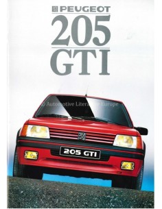 1988 PEUGEOT 205 GTI PROSPEKT NIEDERLÄNDISCH