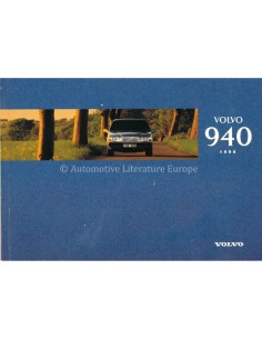 1996 VOLVO 940 INSTRUCTIEBOEKJE NEDERLANDS