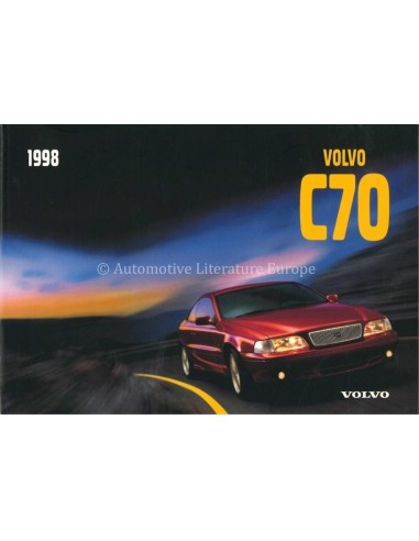1998 VOLVO C70 COUPE OWNERS MANUAL SPANISH