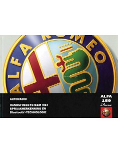 2005 ALFA ROMEO 159 BRERA AUTORADIO BETRIEBSANLEITUNG NIEDERLÄNDISCH