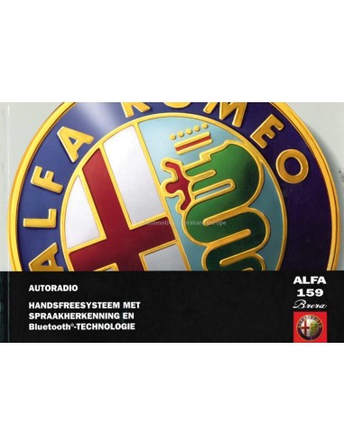 2005 ALFA ROMEO 159 BRERA AUTORADIO INSTRUCTIEBOEKJE NEDERLANDS