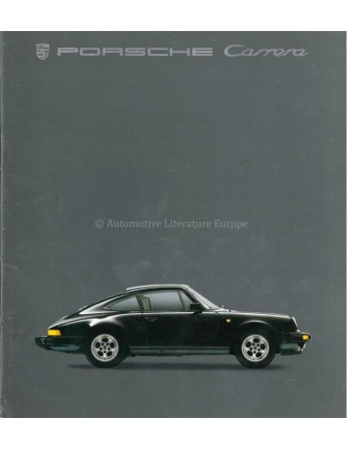 1985 PORSCHE 911 CARRERA & TURBO BROCHURE GERMAN