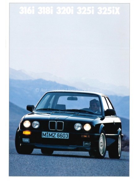 1988 BMW 3 SERIES SALOON BROCHURE DUTCH