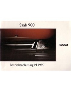 1990 SAAB 900 INSTRUCTIEBOEKJE DUITS