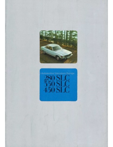 1977 MERCEDES BENZ SLC BROCHURE NEDERLANDS