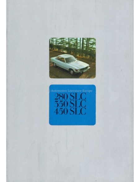 1977 MERCEDES BENZ SLC BROCHURE NEDERLANDS