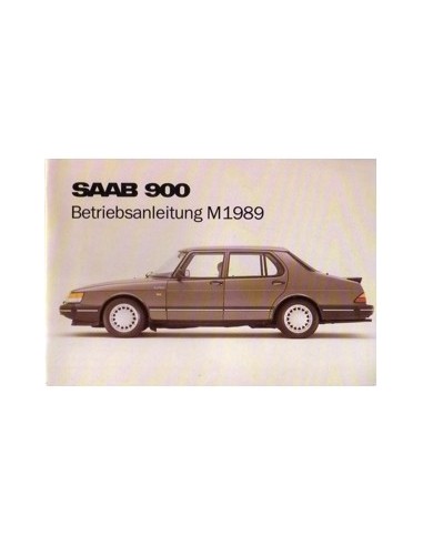 1989 SAAB 900 INSTRUCTIEBOEKJE DUITS