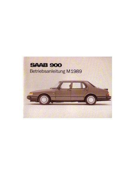 1989 SAAB 900 INSTRUCTIEBOEKJE DUITS