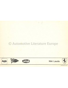 FERRARI NIKI LAUDA POSTCARD 2