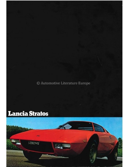 1975 LANCIA STRATOS BROCHURE ITALIAN