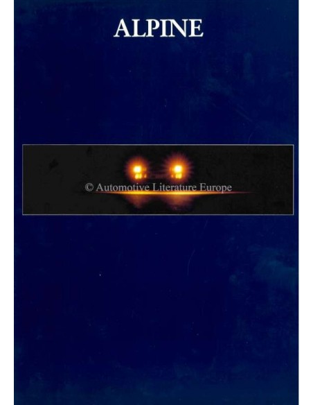 1993 ALPINE A610 TURBO BROCHURE FRANS