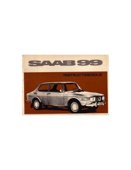 1969 SAAB 99 INSTRUCTIEBOEKJE NEDERLANDS