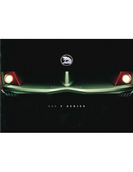 2003 HOLDEN HSV Y SERIES BROCHURE AUSTRALIAN