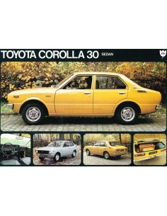 1976 TOYOTA COROLLA 30 BROCHURE NEDERLANDS